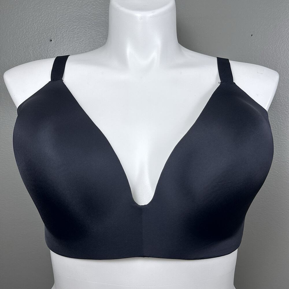 New SKIMS Body Lightly Lined Bra 46DD Onyx Black Wireless NWT BR-WRL-1889